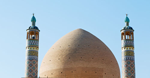 Low angle view of a tower of building