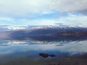 Scenic view of lake