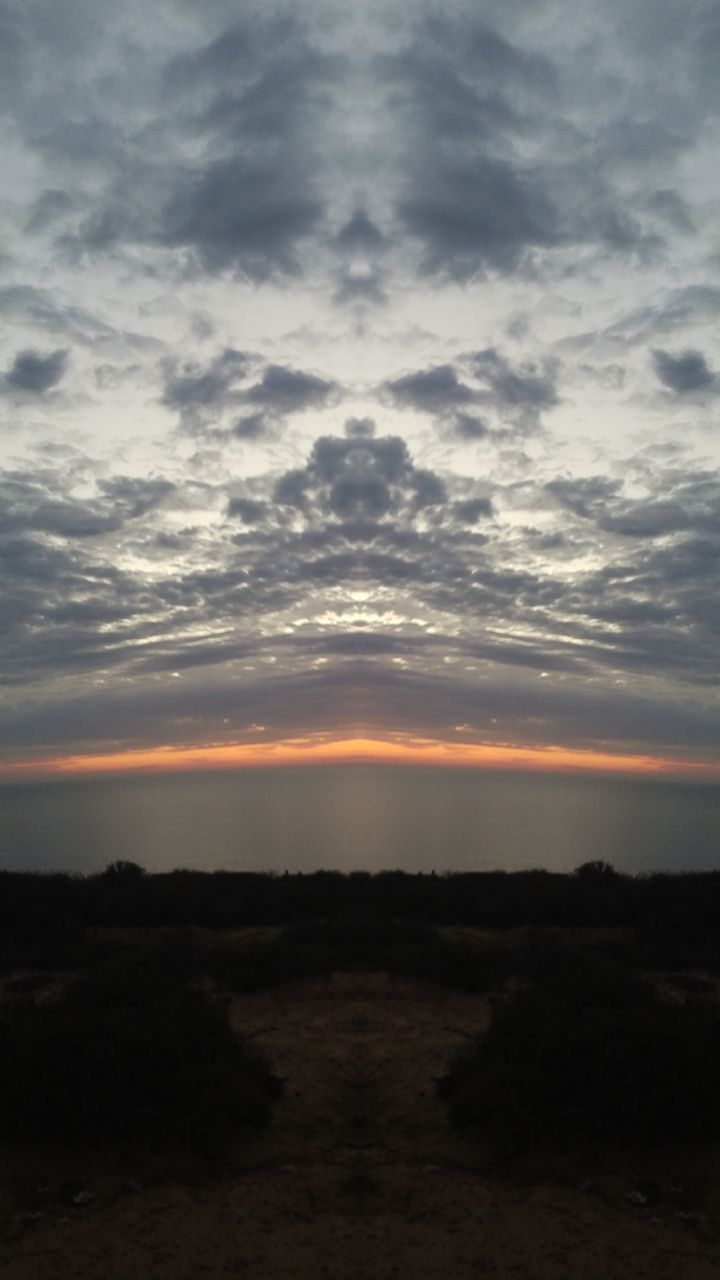 sunset, cloud - sky, scenics, nature, no people, sky, beauty in nature, silhouette, landscape, outdoors, astronomy, day