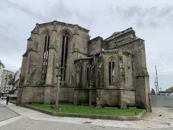 Low angle view of historic building against sky