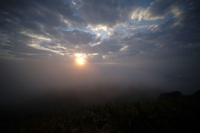 Scenic view of sunset