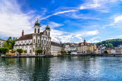 Buildings at waterfront