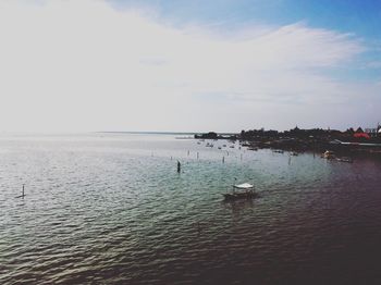 Scenic view of sea against sky