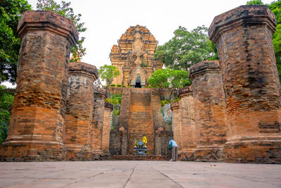 Low angle view of historical building