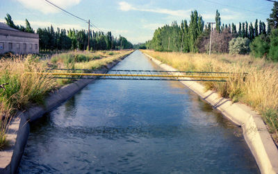 Scenic view of river against sky