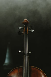 Contrabass close up