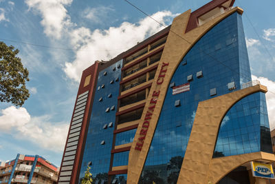 Low angle view of building against sky