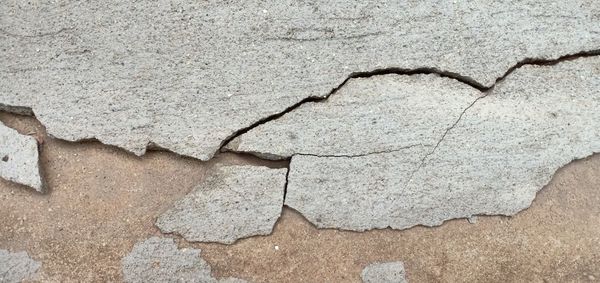 Full frame shot of cracked wall