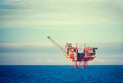 Oil platforms in the u.k. sector of the north sea