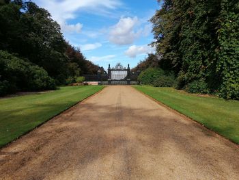 Footpath passing through a garden