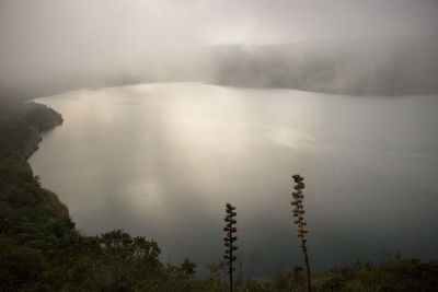 View of the cuicocha lagoon in ecuador