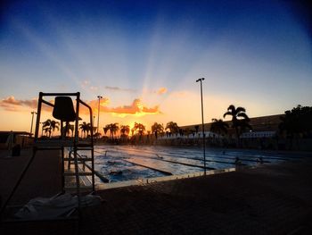 Scenic view of dramatic sky during sunset