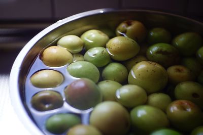 Close-up of fruits in container