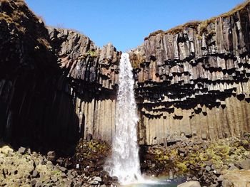 Scenic view of rocky mountains