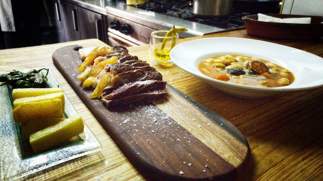 CLOSE-UP OF BREAKFAST SERVED IN PLATE