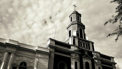 Low angle view of historic building