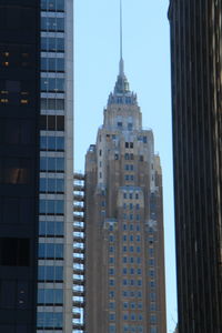 Low angle view of modern building