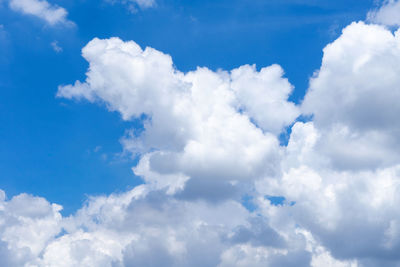 Low angle view of clouds in sky