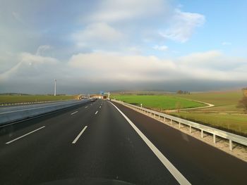 Highway against sky