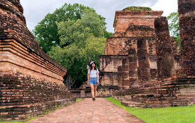 Full length of a temple