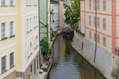 Canal amidst buildings in city