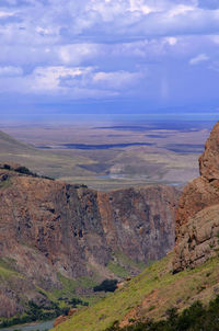 Scenic view of landscape against sky