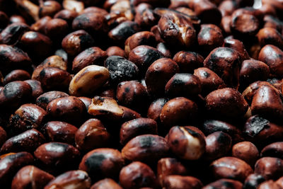 Full frame shot of roasted coffee beans