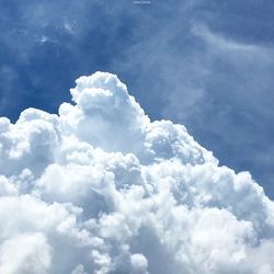 Low angle view of cloudy sky