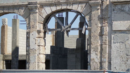 Low angle view of old building