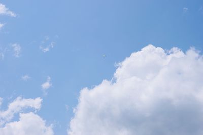 Low angle view of clouds in sky