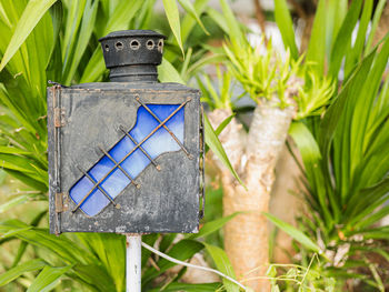 Close-up of wooden decoration