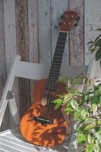 Close-up of guitar