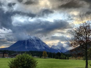 Scenic view of landscape against sky