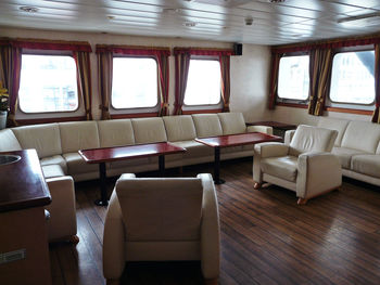 Interior of empty seats