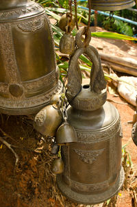 Close-up of rusty metallic object