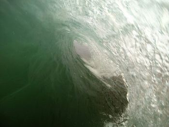 Waves splashing in sea