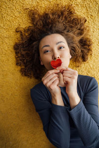 Cheerful curly