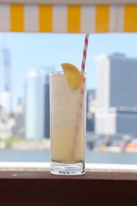 Close-up of drink on table