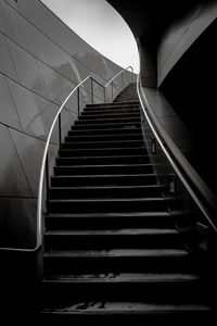 Low angle view of staircase in building