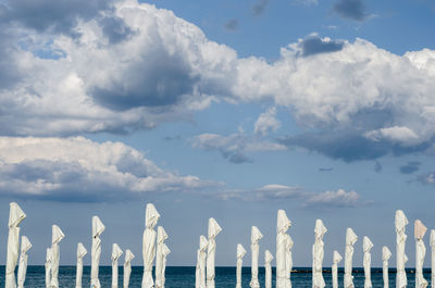 Panoramic view of sea against sky