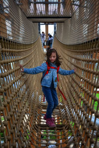 Portrait of a girl smiling