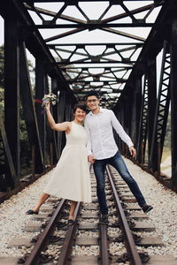 Portrait of a smiling young couple