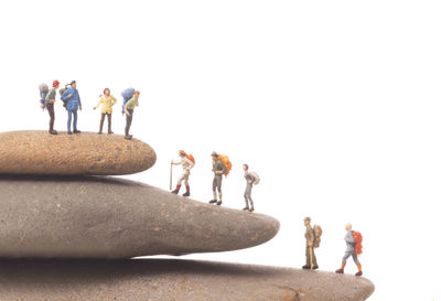 Group of people standing against the sky