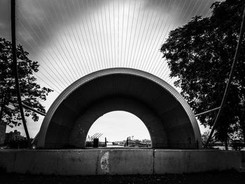 Low angle view of city against sky