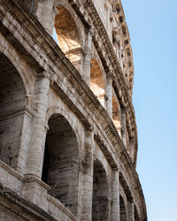 Low angle view of historical building against sky