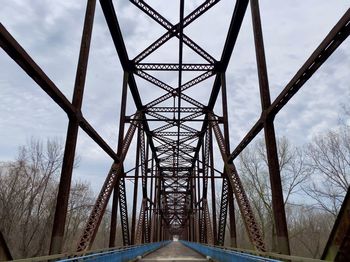 Low angle view of bridge against sky