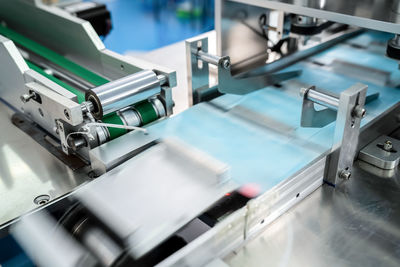 Close-up of machine part