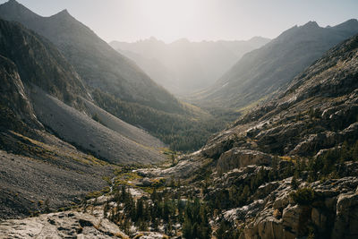 Scenic view of mountains