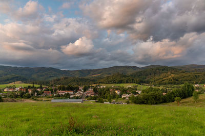 Scenic view of landscape against sky