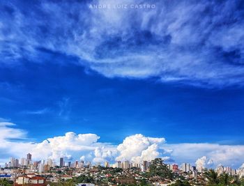 Panoramic view of buildings against sky